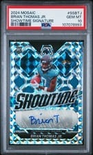 2024 Panini Mosaic Showtime Signatures Brian Thomas Jr. #SS-BTJ card