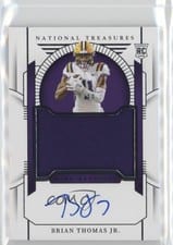 Brian Thomas Jr. 2024 Panini National Treasures Collegiate College Materials Signatures card