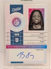 2024 Panini Prestige NFL Passport Signatures Brian Thomas Jr. #NPS-BTJ card