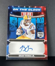 2024 Panini Prestige On the Clock Signatures Brian Thomas Jr. #OTC-BTJ card