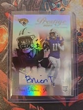 2024 Panini Prestige Xtra Points Signatures Premium Brian Thomas Jr. #321 card
