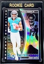 2024 Panini Obsidian Eclipsing Legends Brian Thomas Jr./Jimmy Smith #13 card