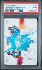 2024 Panini Prizm Dual Color Blast Brian Thomas Jr. / Trevor Lawrence #3 card