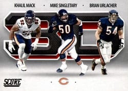 2021 Score 3D Brian Urlacher / Khalil Mack / Mike Singletary #3D1 card