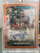 2024 Topps Chrome Chrome Legends Autographs Brian Westbrook #CLA-BW card