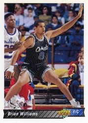 1992-93 Upper Deck Base Set Brian Williams #111 card