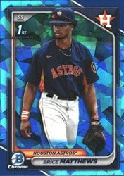 2024 Bowman Sapphire Edition Base Set Brice Matthews #BCP-69 card
