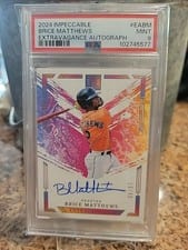 2024 Panini Impeccable Extravagance Autographs Brice Matthews #EA-BM card