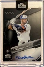 2026 Topps Chrome Black Autographs Brice Matthews #CBA-BM card