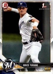 2018 Bowman Draft Base Set Brice Turang #BD-11 card