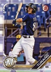 2019 Bowman Draft Base Set Brice Turang #BD-130 card