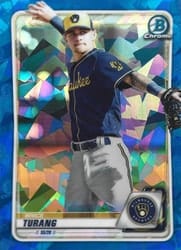 2020 Bowman Sapphire Edition Base Set Brice Turang #BCP-35 card