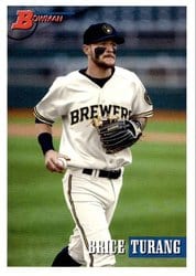 2021 Bowman Heritage Base Set Brice Turang #176 card