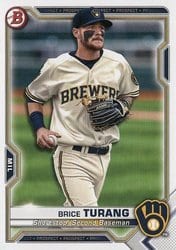2021 Bowman Prospects Brice Turang #BP-10 card