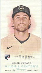 2023 Topps Allen & Ginter Mini Rookie Design Variations Brice Turang #RDV-19 card