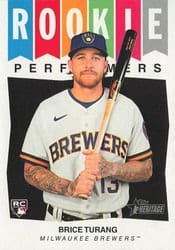 2023 Topps Heritage Rookie Performers Brice Turang #RP-8 card