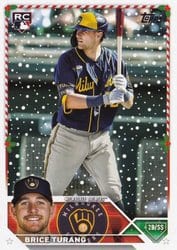 2023 Topps Holiday Base Set Brice Turang #H52 card