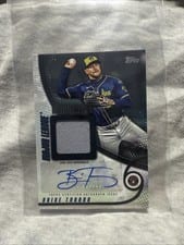 2025 Topps Update Major League Material Autographs Brice Turang #MMAU-BT card