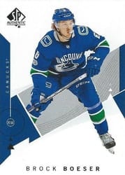 2018-19 SP Authentic Base Set Brock Boeser #3 card