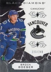 2018-19 Upper Deck Black Diamond Base Set Brock Boeser #BDB-BB card