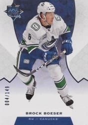 2019-20 Upper Deck Ultimate Collection Base Set Brock Boeser #19 card