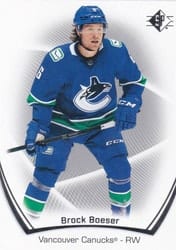 2021-22 SP Base Set Brock Boeser #66 card