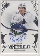 2022-23 SPx White Out Autos Brock Boeser #WO-BB card