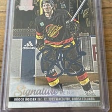 2023-24 Upper Deck The Cup Signature Renditions Brock Boeser #SR-BB card