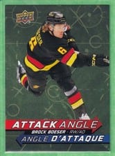 2025-26 Tim Hortons Collectors Series Attack Angle Brock Boeser #AA-12 card