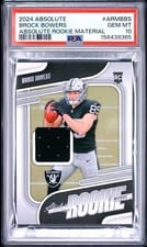 2024 Panini Absolute Absolute Rookie Materials Brock Bowers #ARM-BBS card