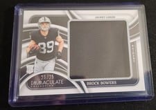2024 Panini Immaculate Collection Rookie Jacket Logos Brock Bowers #8 card