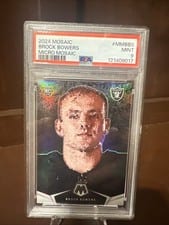 2024 Panini Mosaic Micro Brock Bowers #MM-BBS card