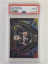 2024 Panini Obsidian Vitreous Brock Bowers #8 card