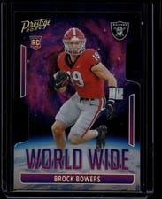 2024 Panini Prestige World Wide Brock Bowers #WW-BBS card