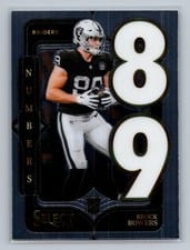 2024 Panini Select Select Numbers Brock Bowers #12 card