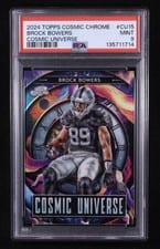 2024 Topps Chrome Cosmic Cosmic Universe Brock Bowers #CU-15 card
