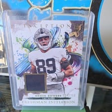 2024 Topps Inception Freshman Initiation Relics Brock Bowers #FI-3 card