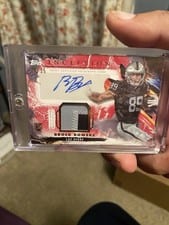 2024 Topps Inception Provenance Patch Autographs Brock Bowers #PPA-BB card