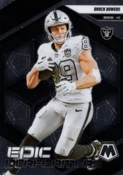 2025 Panini Mosaic Epic Performers Brock Bowers #4 card