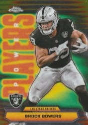2025 Topps Chrome Power Players Brock Bowers #PP-31 card