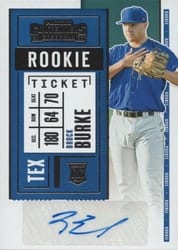 2020 Panini Contenders Base Set Brock Burke #126 card