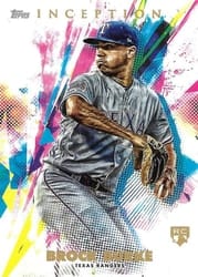 2020 Topps Inception Base Set Brock Burke #66 card