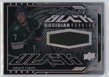 2023-24 SPx UD Black Obsidian Rookie Jerseys Brock Faber #ORJ-BF card