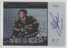 2023-24 Upper Deck Credentials Horizontal Debut Ticket Access Autograph Brock Faber #DTAAH-BF card