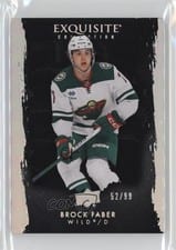 2023-24 Upper Deck The Cup 2023-24 Exquisite Collection Black - Rookies Brock Faber #EB-BF card