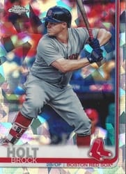 2019 Topps Chrome Sapphire Edition Base Set Brock Holt #546 card
