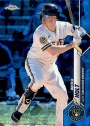 2020 Topps Chrome Update Sapphire Edition Base Set Brock Holt #U-176 card