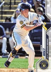 2020 Topps Update Base Set Brock Holt #U-176 card