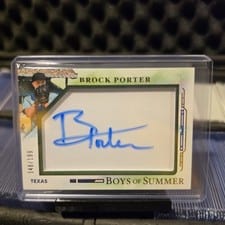 2025 Panini Boys of Summer Jumbo Acetate Signatures Brock Porter #25 card