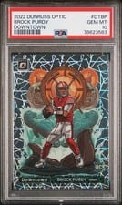2022 Donruss Optic Downtown Brock Purdy #DT-BP card